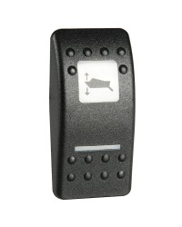 Bascule pour interrupteur polycarbonate (B) noir Carling Switch Contura II -  lumière cockpit