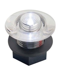Feu de courtoisie polycarbonate à LED ø38 12V - bleu