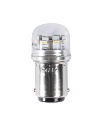 Ampoule LED SMD culot BA15D  avec protection en verre pour spots 1,5W