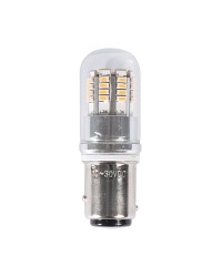 Ampoule LED SMD culot BAY15D pivots désaxés avec protection en verre 3W