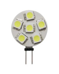 Ampoule 6 LED SMD culot G4 pour spots 7W