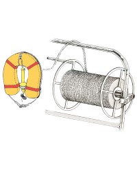 Enrouleur de CORDAGE en inox poli