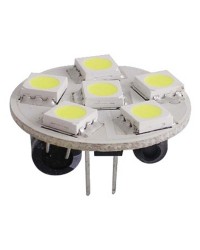 Ampoule 6 LED SMD culot G4 pour spots 7W