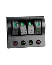 Tableau électrique série PCP Compact avec circuit breaker + LED 4 interrupteurs