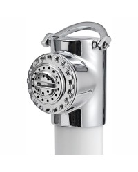 Coffret douche Classic Evo avec bouton Mizar tuyau inox - 2,5 M