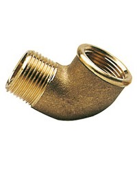 Coude 90° laiton mâle/fem 4''