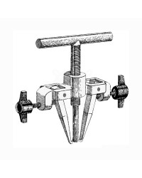 Extracteur en inox roue jusqu'à 2,5cm de bouche