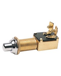 Bouton Culver étanche chromé 15x25mm