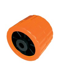 Galets latérales avec noyau en technopolymère Ø100x75 trou 15 mm - orange