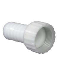 Raccord annelé nylon femelle droit - 1/2' X 15 mm