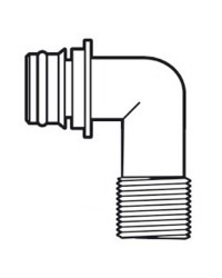 Embout 90° fileté 1/2'' pour raccords express à gachette EUROPUMP