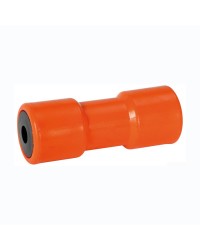 Rouleau centrale quille polyuréthane avec noyau acier 75X200 trou 21 mm - orange