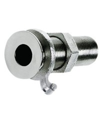 Passe-coque au ras inox - sans embout 1''