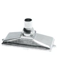Crépine Ø25mm verticale inox avec clapet anti-retour et grille