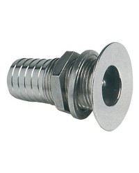 Passe-coque au ras avec embout inox 1'' x 31mm