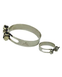 Collier inox à tourillons 154 à 166 mm