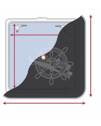Rideaux occultants pour panneaux de pont 800 X 800 mm
