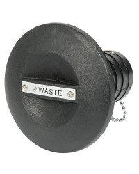 Bouchon de nable en plastique noir fuel 38