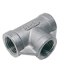 Raccord T inox femelle/femelle/femelle 1''1/2