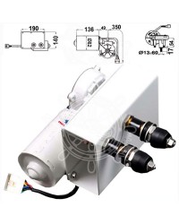 Moteur série 100 W pour bras max 900 mm et brosse max 1000 mm 24V