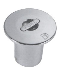 Nable en laiton chromé raccord 45° 38mm Fuel