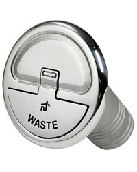 Nable Quick Lock inox droite Waste 38mm