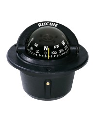 Compas RITCHIE Explorer encastrable 70 mm avec éclairage boitier noir - rose noire
