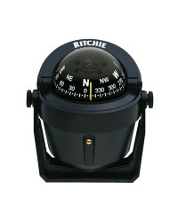 Compas RITCHIE Explorer sur étrier 70 mm avec éclairage boitier noir - rose noire