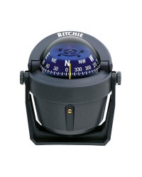 Compas RITCHIE Explorer sur étrier 70 mm avec éclairage boitier gris - rose bleue