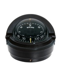 Compas RITCHIE Voyager externe 76 mm avec éclairage boitier noir - rose noire