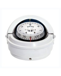 Compas RITCHIE Voyager externe 76 mm avec éclairage boitier blanc - rose blanc