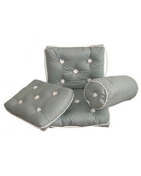 Coussin imperméable avec dossier 430x750mm gris