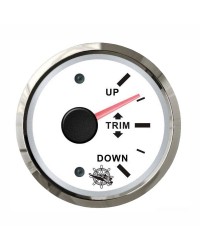 Indicateur TRIM GUARDIAN 0-190 ohms cadran blanc, lunette argentée