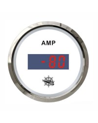 Ampèremètre numérique GUARDIAN cadran blanc, lunette argentée