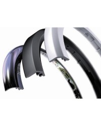 Bagues de finition pour instruments ViewLine chromé ronde incurvée 52mm