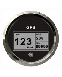 Speedomètre/totaliseur/boussole GPS GUARDIAN noir-argentée