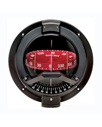 Compas RITCHIE Navigator Sail 114 mm avec éclairage - boitier noir - rose rouge