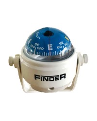 Compas Finder sur étrier 2'' boitier blanc - rose bleue