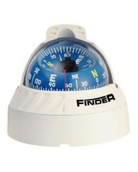 Compas Finder sur étrier 2'' 5/8 - boitier blanc - rose bleue