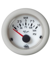 Indicateur de pression d'huile Guardian 0-10 bar 24V - blanc