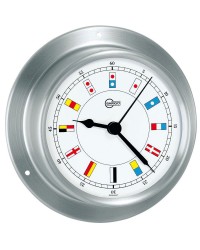 Horloge Barigo SKY inox satiné - cadran blanc