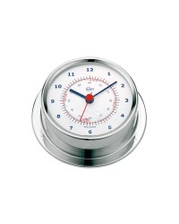 Horloge Barigo SKY inox poli - cadran blanc