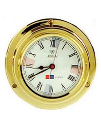 Horloge quartz Altitute 842 en laiton brillant et émaillé