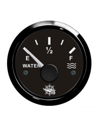 Jauge d'eau GUARDIAN 240-33 ohms cadran noir, lunette noire