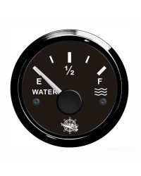 Jauge d'eau 10-180 Ohms cadran noir - lunette noire