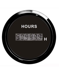 Compte-heures numérique GUARDIAN cadran noir, lunette noire