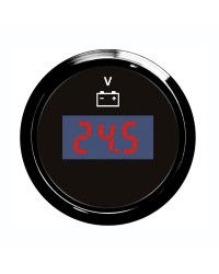 Voltmètre numérique GUARDIAN cadran noir, lunette noire