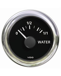 Indicateur niveau eau 10/180 ohm VDO View Line - 12V - noir