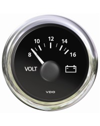 Voltmètre 8/16v VDO View Line - 12V - noir