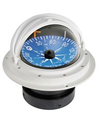 Compas Riviera 4'' avec dôme de protection télescopique rose plate blanc/noir